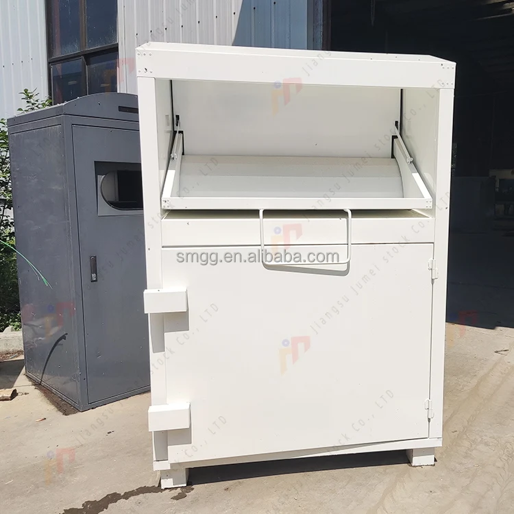 Manufacturers Factory Custom Design Clothes Donation Bin Steel Recycle Bin Used Clothing Donation Bin