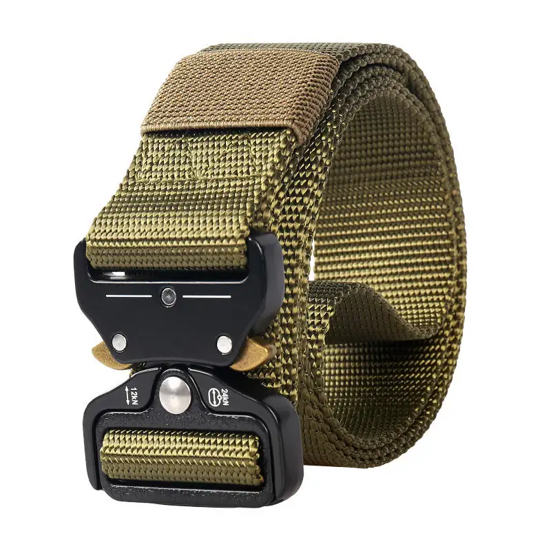 Combat Equipment Nylon Webbing Security Tactical Belt Quick Release Outdoors