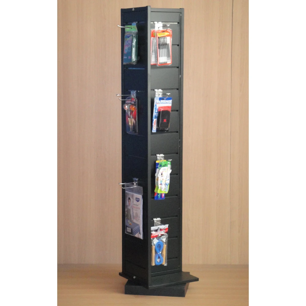 T shape metal revolving POP stand with high quality