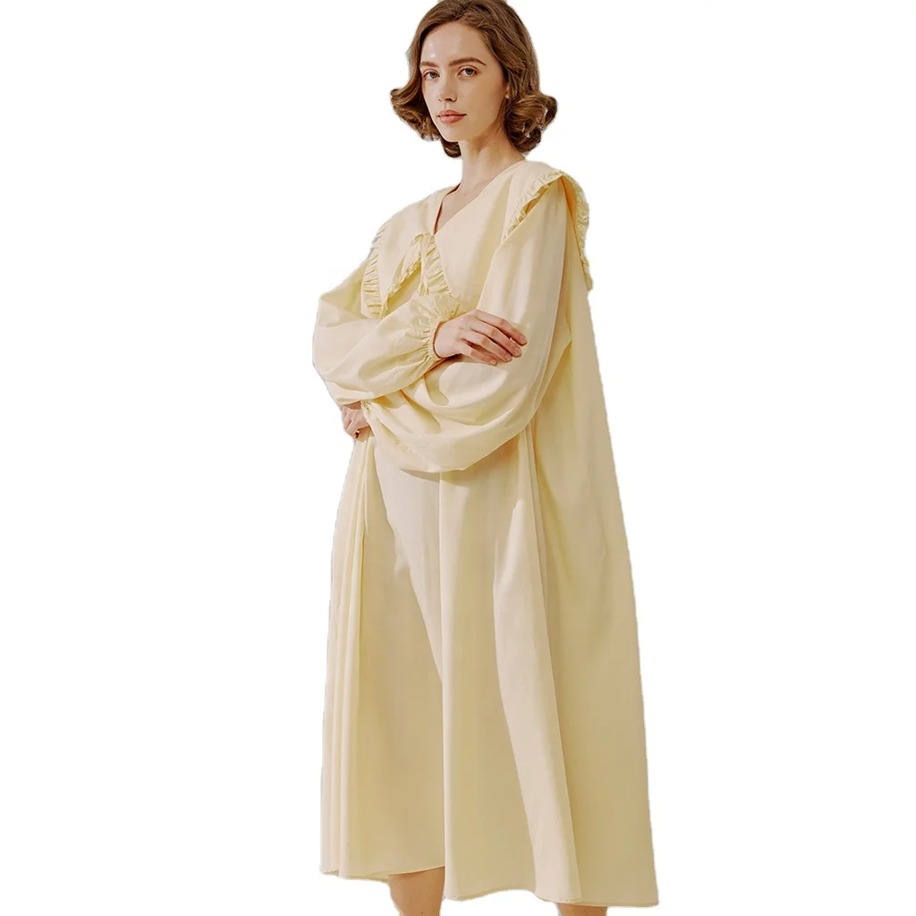 Girls Nightgowns Short/Long Sleeve Sleepwear Comfy Princess Sleep Shirt for Women Floral Pajama Dress