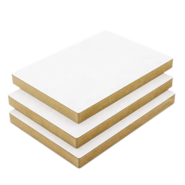 18mm mdf hardboard prices hmr mdf  white melamine faced fibreboards mdf plate price for door kitchen cabinet