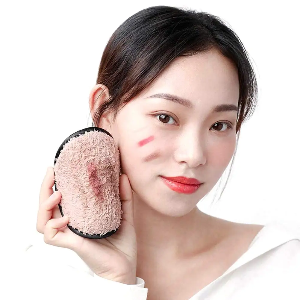 Hot selling in Amazon 2 or 3 layer Gentle Exfoliation Round double Microfiber Reusable Makeup Remover Pads