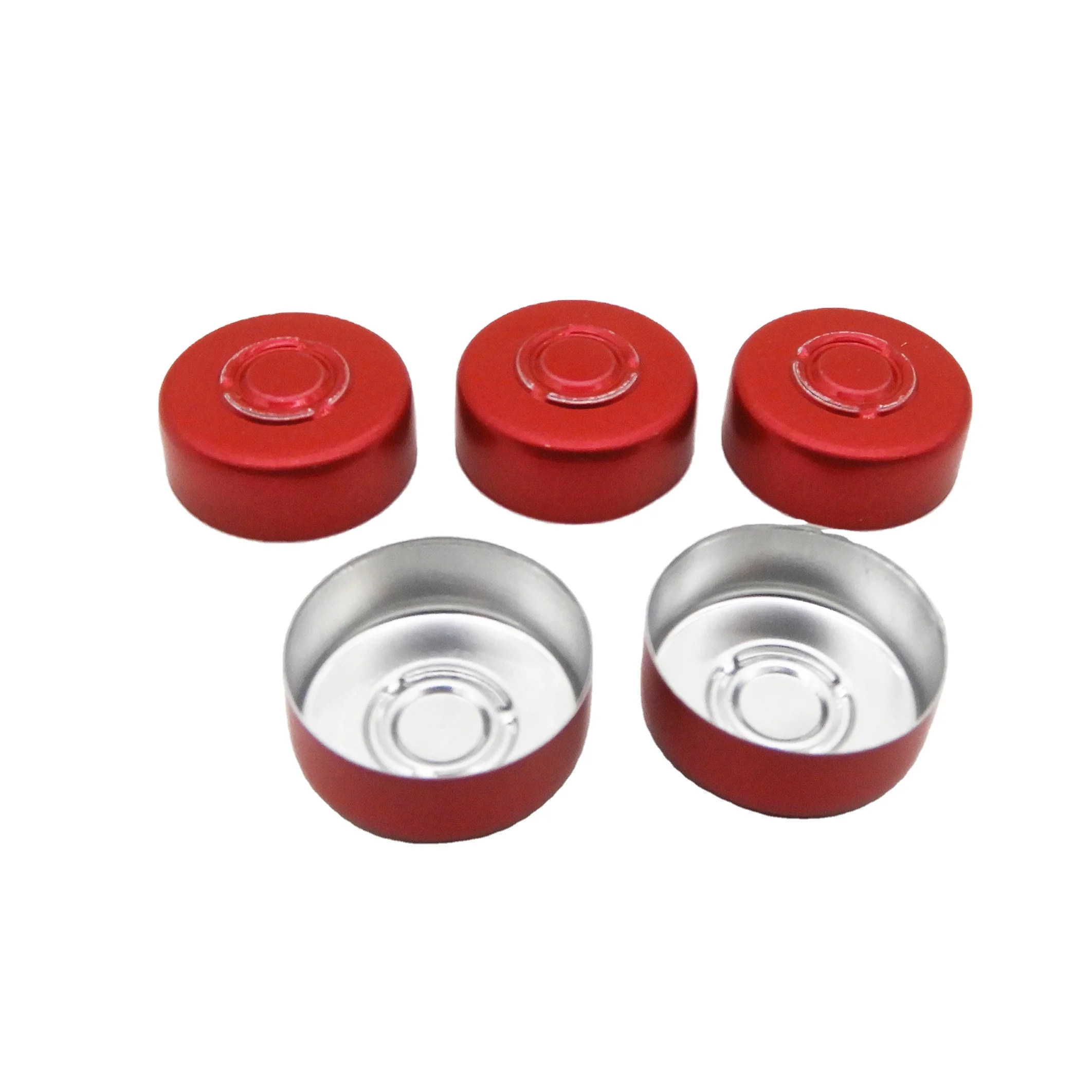 Tear Off Flip Sterile Vial Seals Aluminium Cap Crimp Closure Wholesale Customized Logo Medicinal tear off cap