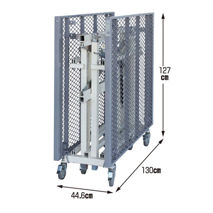 Japanese expanded metal linkable folded drivable elevated work platform