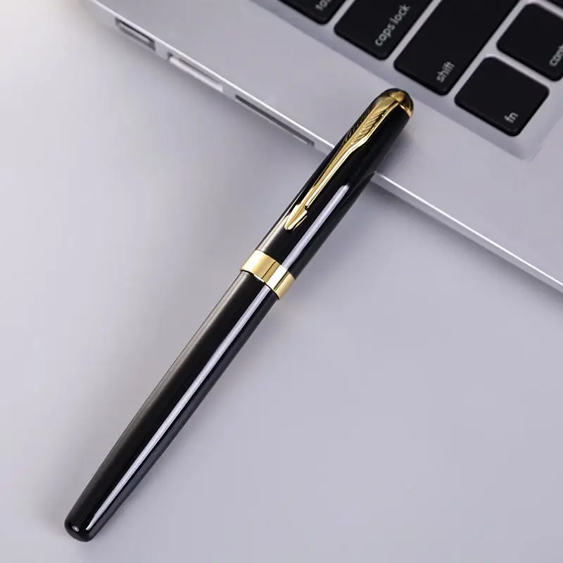 Pluma Estilografica высокое качество заводская цена пользовательский логотип тиснение золотая ручка Роскошная металлическая перьевая Бизнес