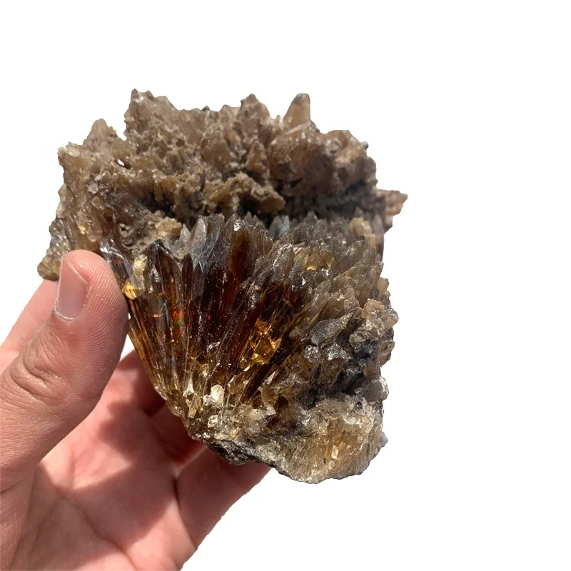 Wholesale natural mineral specimen quartz repair crystals healing stone rough amber calcite raw stone