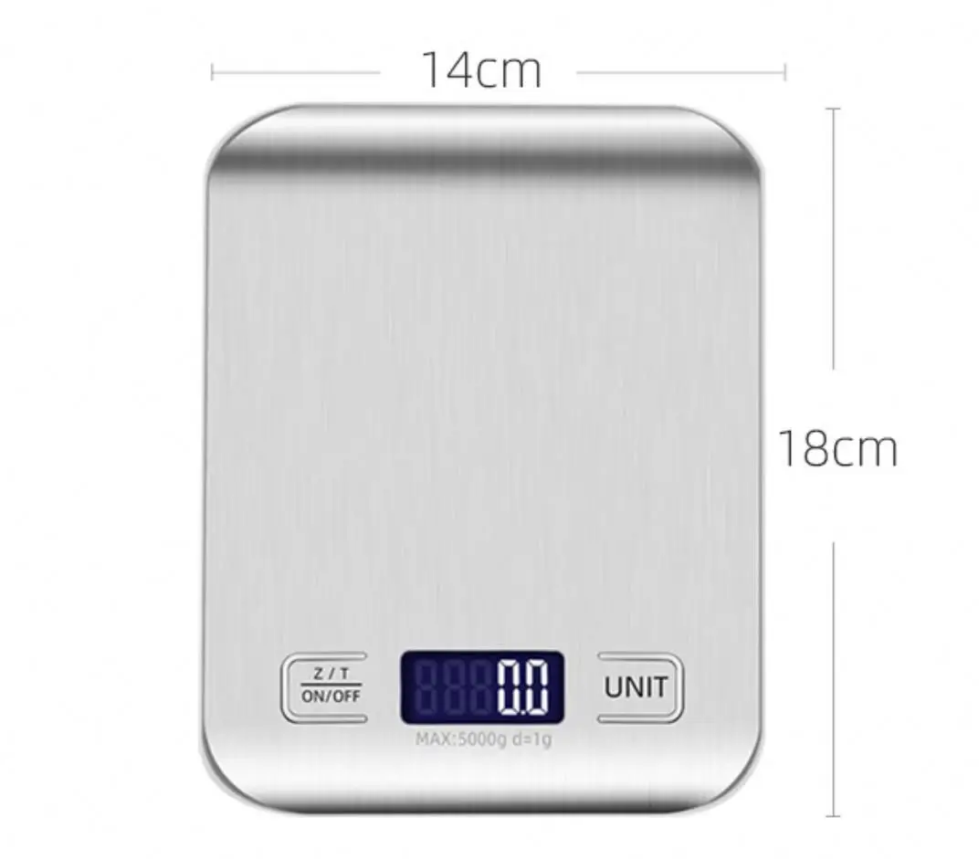 Amazon Top Sale Ultra Slim High Sensitive 5kg Switch Electric Digital Food Kitchen Scale