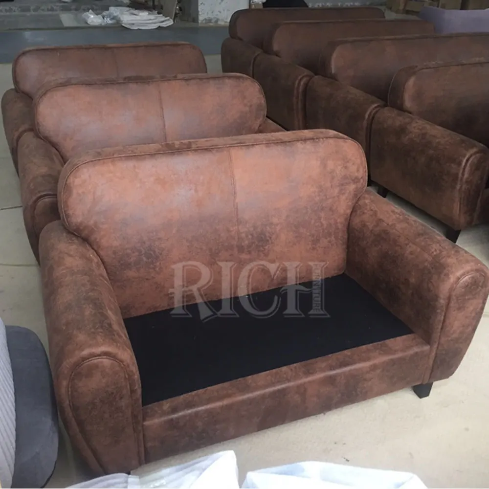 Modern style original leather sofa set faux leather sofa set for living room 1 2 3 seater faux leather sofa couch set