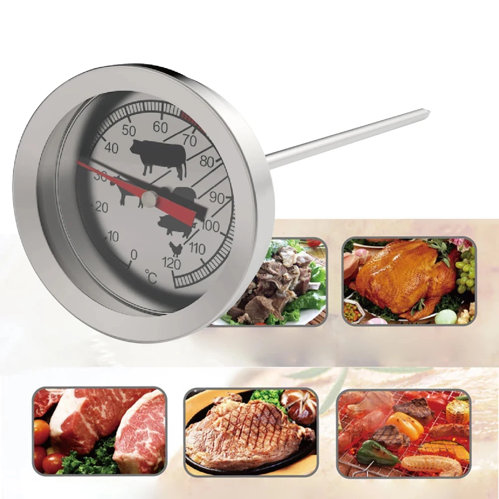 Stainless Steel Cooking Food Pizza BBQ Meat Oven Temperature Meter Tester Thermometer Oven Gauge Temperature Meter Tester
