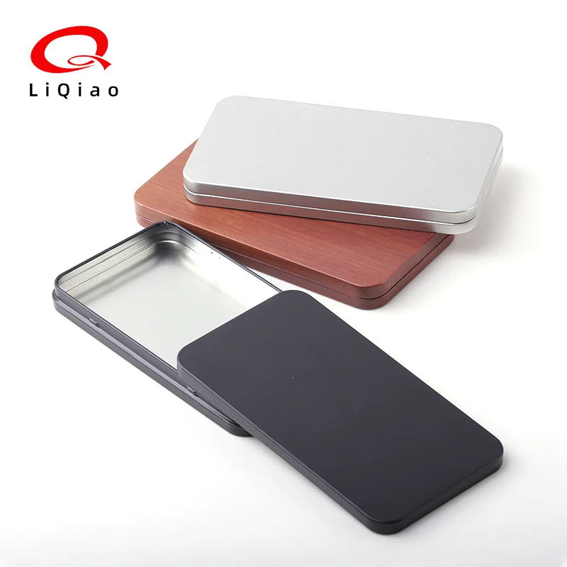 High Quality Custom Square Sliding Metal Boxes for Sweet Pill Candy Mint Packaging Small Empty Tin Box