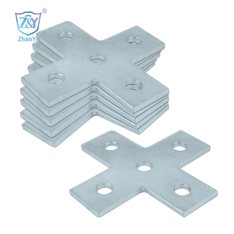 3-hole right angle connection unistrut brackets 3 holes 90 degrees plate