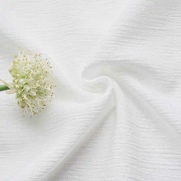 Vietnam hot Sell 30*24 rayon pfp definition ready to dye white crepe fabric for towel