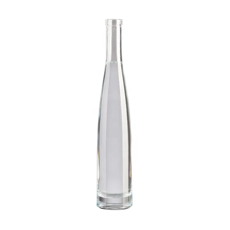 Free Sample Empty Glass Thin Tall Custom Crystal White Wine Vodka Gin Rum Alcohol Whiskey Bottle Liquor Bottle With Cork