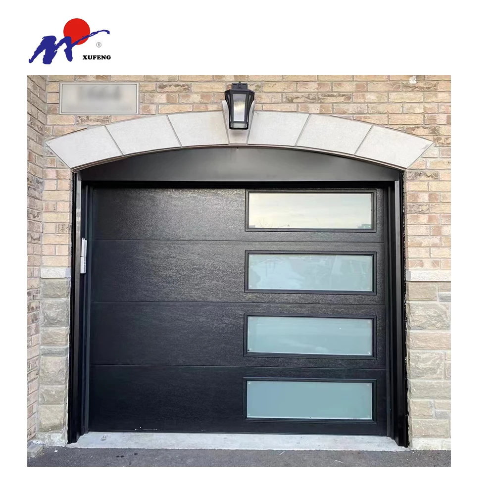 Iso9001 Ce Electric Sectional Modern Temporary Basic Garage Door