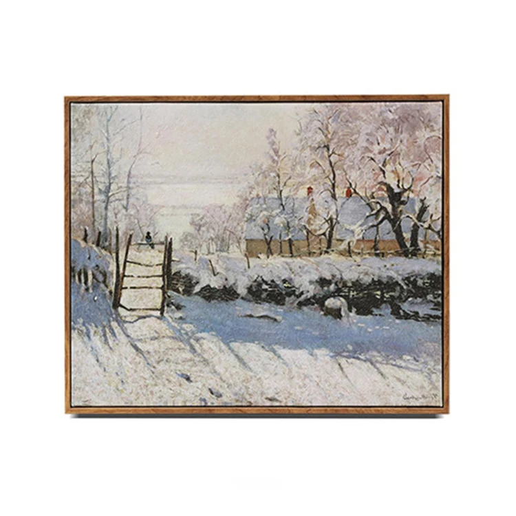 Natural landscape oil painting bedroom dining room decorative painting pastoral style living room mural