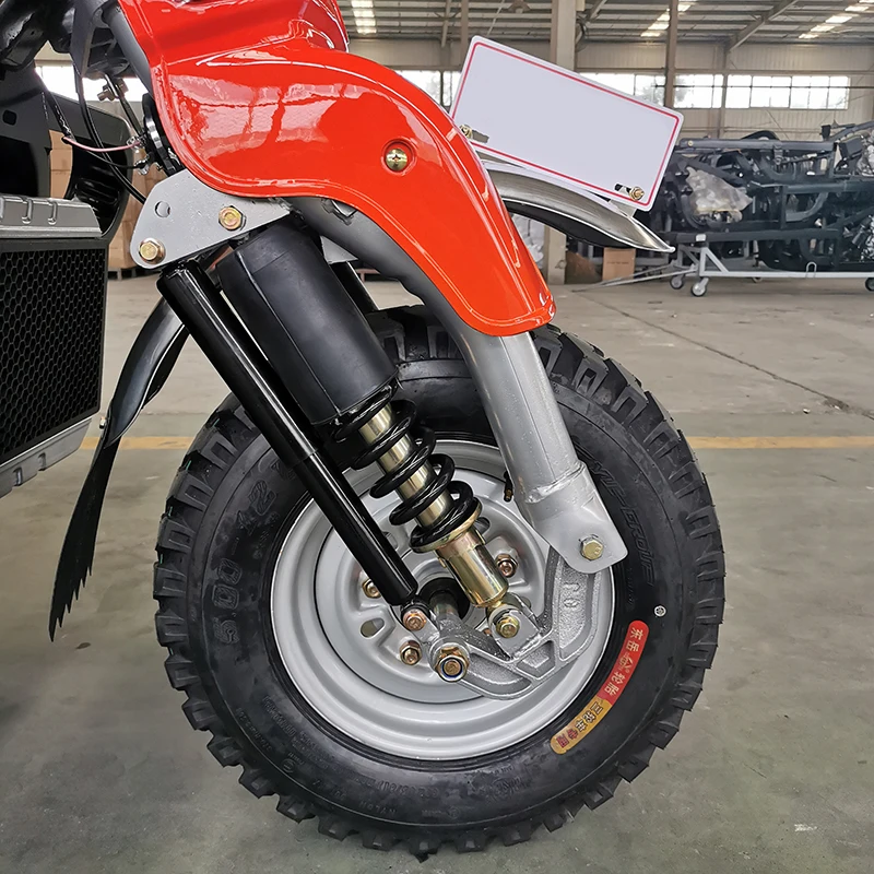 China OEM/ODM factory dual water cooled rear four tires overload gasoline petrol motor motorcycle cargo motorized tricycle