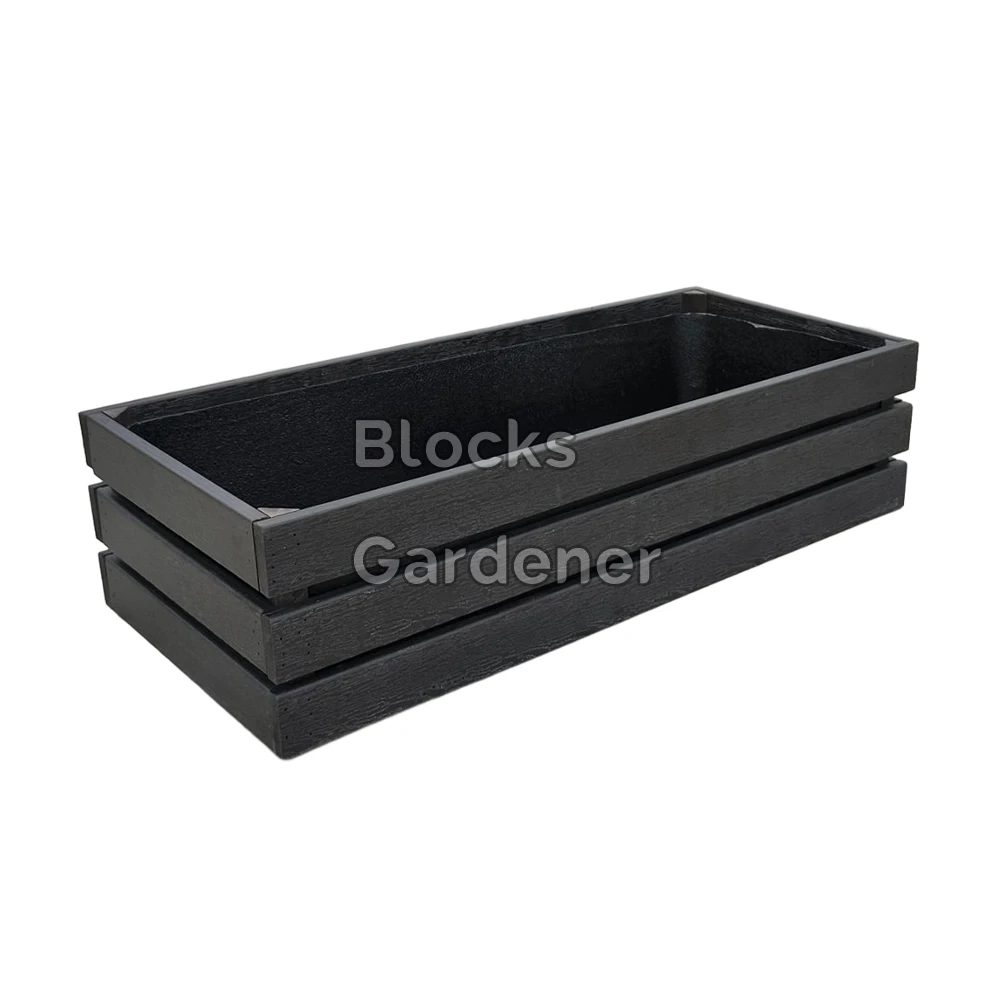 self watering big size wood plastic wpc outdoor planter flower box