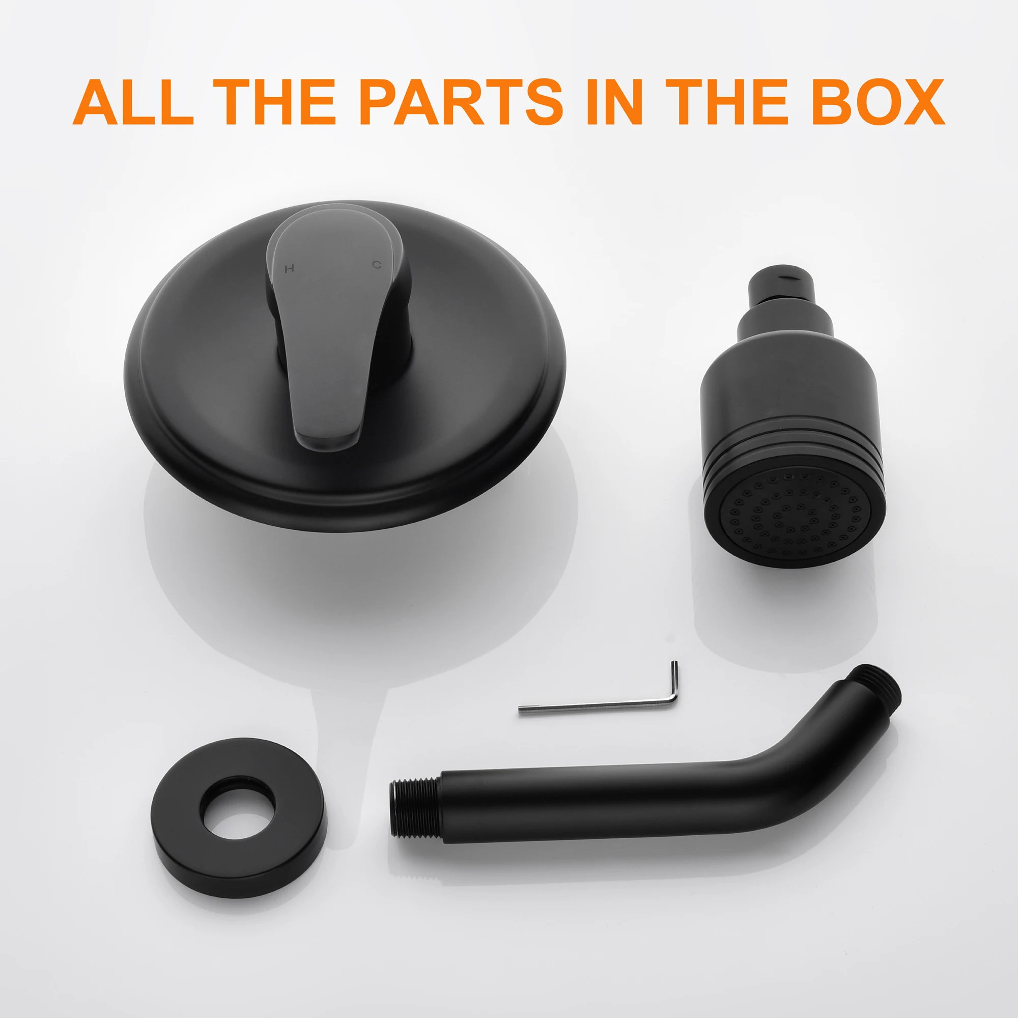 cUPC thermostatic wall mount polished brass black bathroom bath rotating spray shower head faucet mixer set