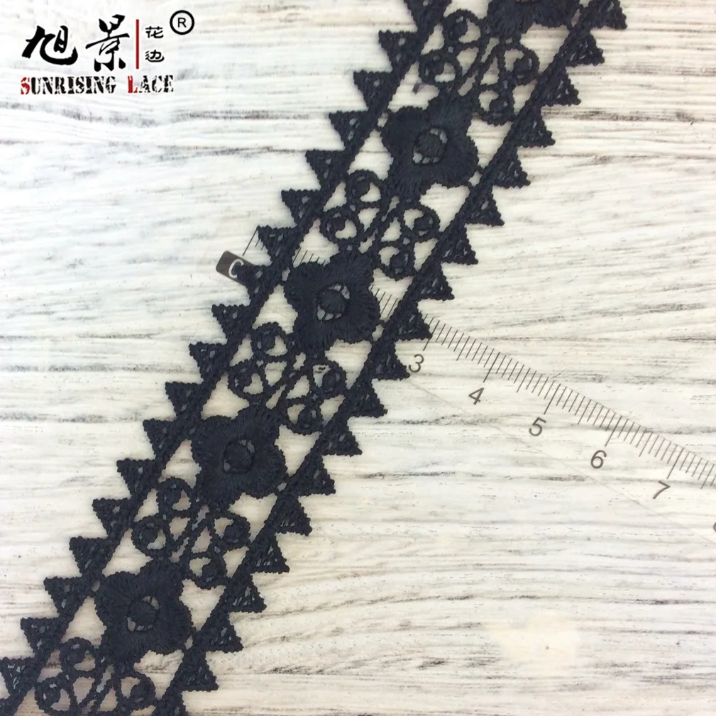 New Designs 3cm Embroidered Dress Wedding Turkish White Cotton Embroidery Lace Trim