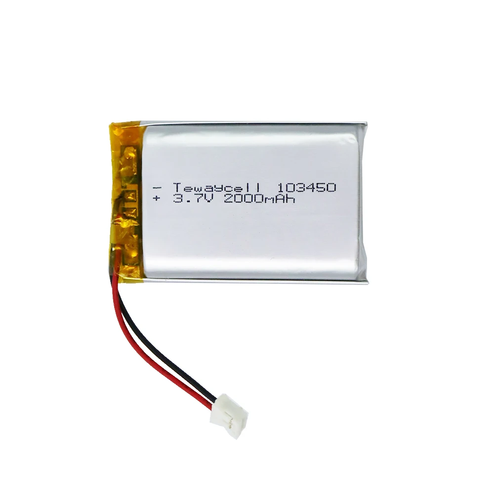 Rechargeable Large Capacity 103450 2000mah 3.7v lithium cells lipo battery for medical digitale device