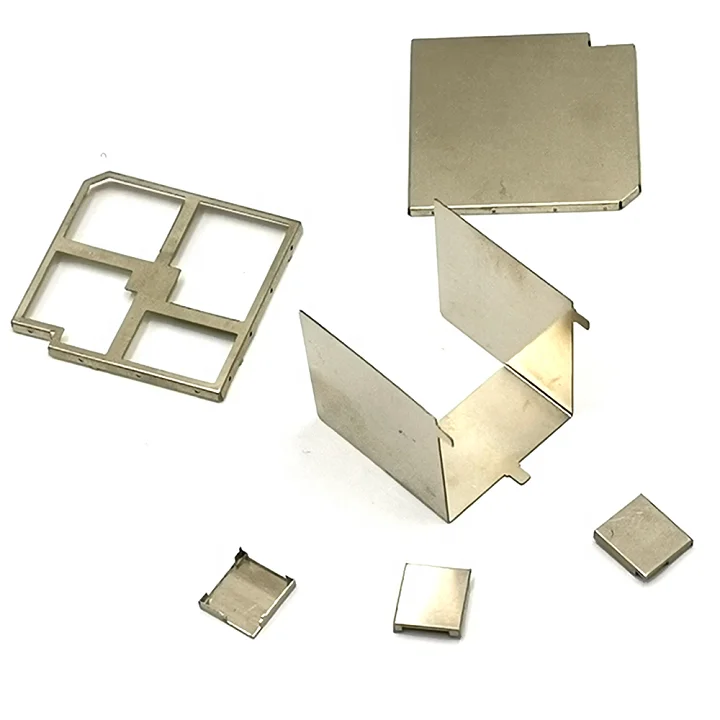 Customized Stainless Steel Metal Stamping RF Emi Emc Shield Cans Shield Cove Shield Case Copper-Nickel Alloy Shielding Can