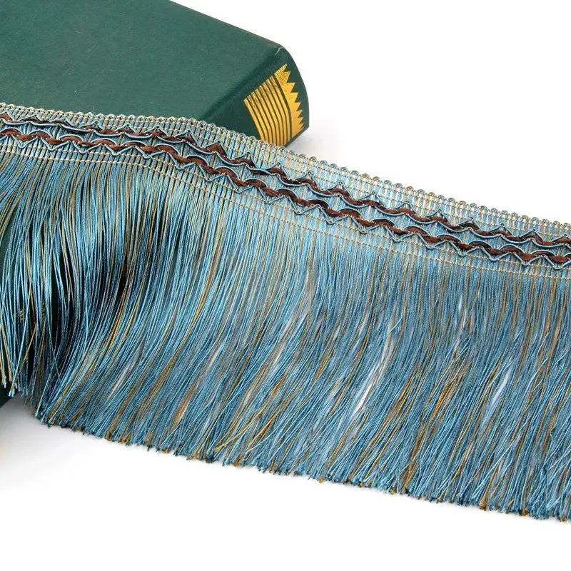 2024 Factory Direct Hot Sales  Purple Polyester Long Chainette  Trims Fringe For  Sewing Curtain Woven Clothing Accessories