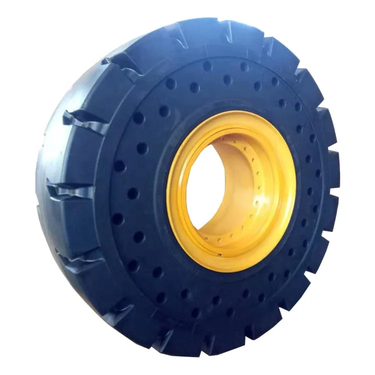 flat free wheel loader otr tires dump truck 23.5-25 e3 l3 solid tire for sale