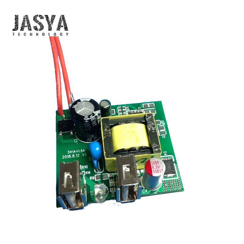 5v 1a 2a 2.5a 3a 3.5a wall charger PCBA dual USB mobile charger pcb assembly