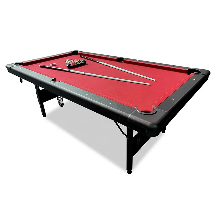 7ft Portable Slat Pool Table for Billiards Fans