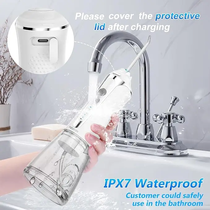 h2ofloss 2500mAh Portable Cordless Water Pick Flosser New Breath Spray Oral Irrigator OEM/ODM Dental Care Product