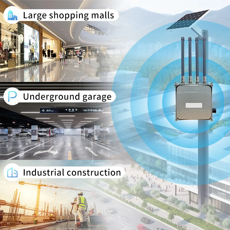 High speed 802.11ax dual band LAN and WAN port enterprise gigabit wifi6 Outdoor 4G 5G router