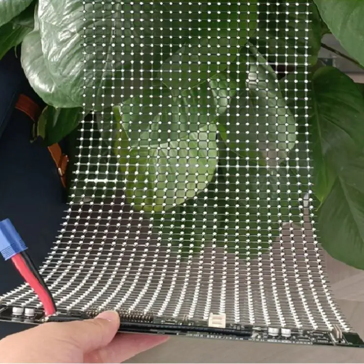 Glass Transparent Led Screen Visible Light Holographic Transparent Led Screen