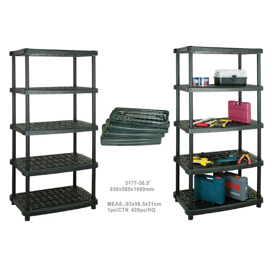 G 3177 Factory Price Good Quality Display Shelving Racking Plastic /pp tool cases Shelf
