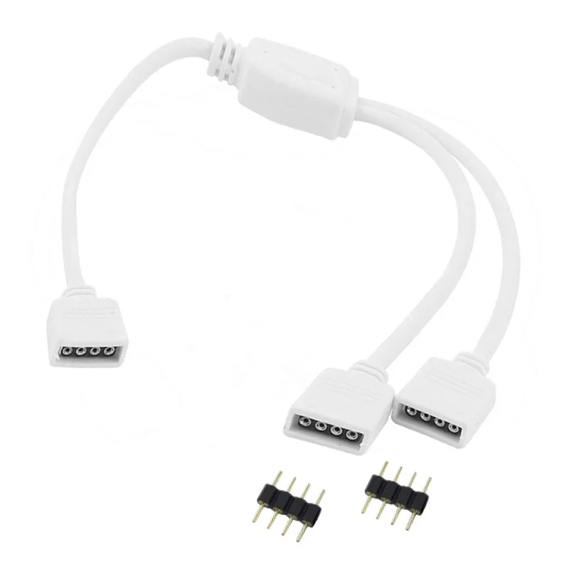 4 Pins RGB Led Tape 1 to 1 2 3 4 Splitter Cable 5 Pins RGBW Male to Male Connector