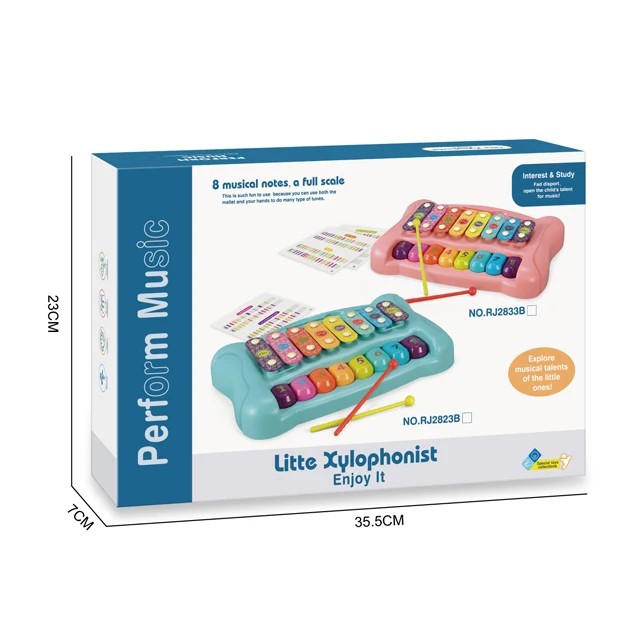 New Arrival Early Educational Piano Toddler Organ Little Xylophone with Keyboard Musical Instrument Toys for Kids