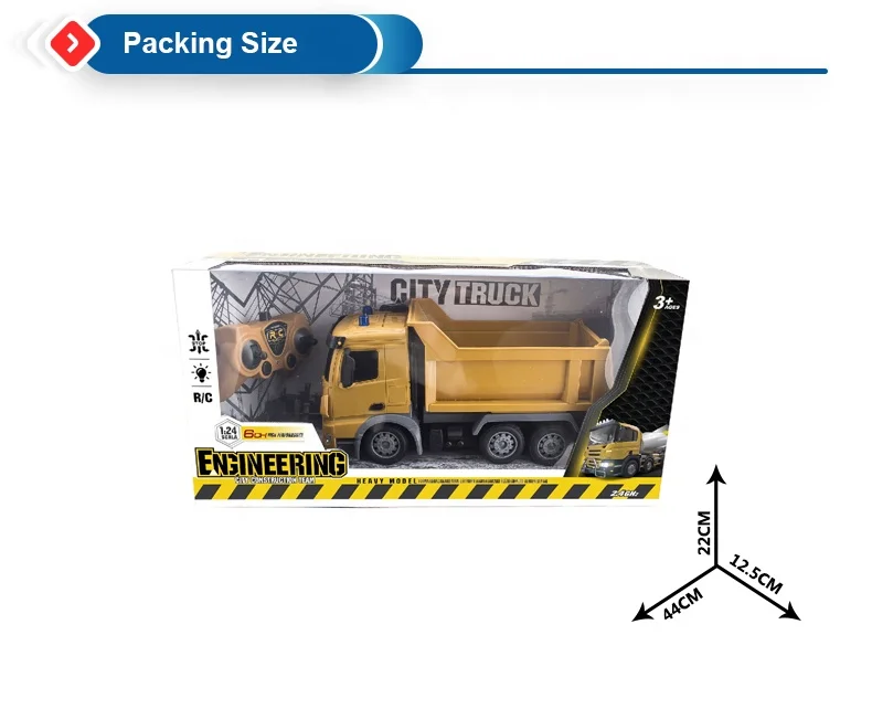 New 1:24 6x6 remote radio control rc truck for dump drift off road car construction concrete mixer engineering toy vehicle