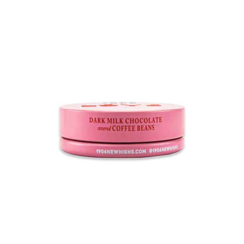 Logo printing Child proof pre rolls metal pink can box child resistant hemp tin for weed