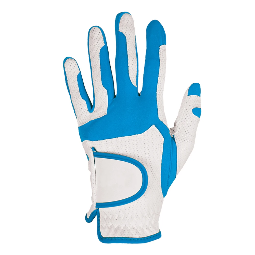 Белые мужские перчатки для гольфа из овечьей кожи с логотипом под заказ