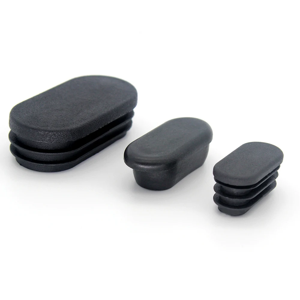 Wholesale aluminium chair leg  plug rectangular furniture plastic end cap for tubing pipes