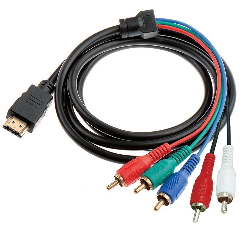 Braided 4k 8k hdmi cables av to RCA JACK Female Male for Computer TV Monitor HDMI Cable