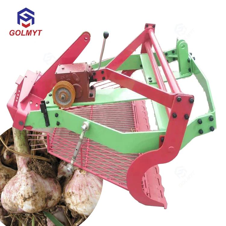 Farm machinery single head garlic harvester Multifunctional Garlic mini harvester/ garlic digging machine