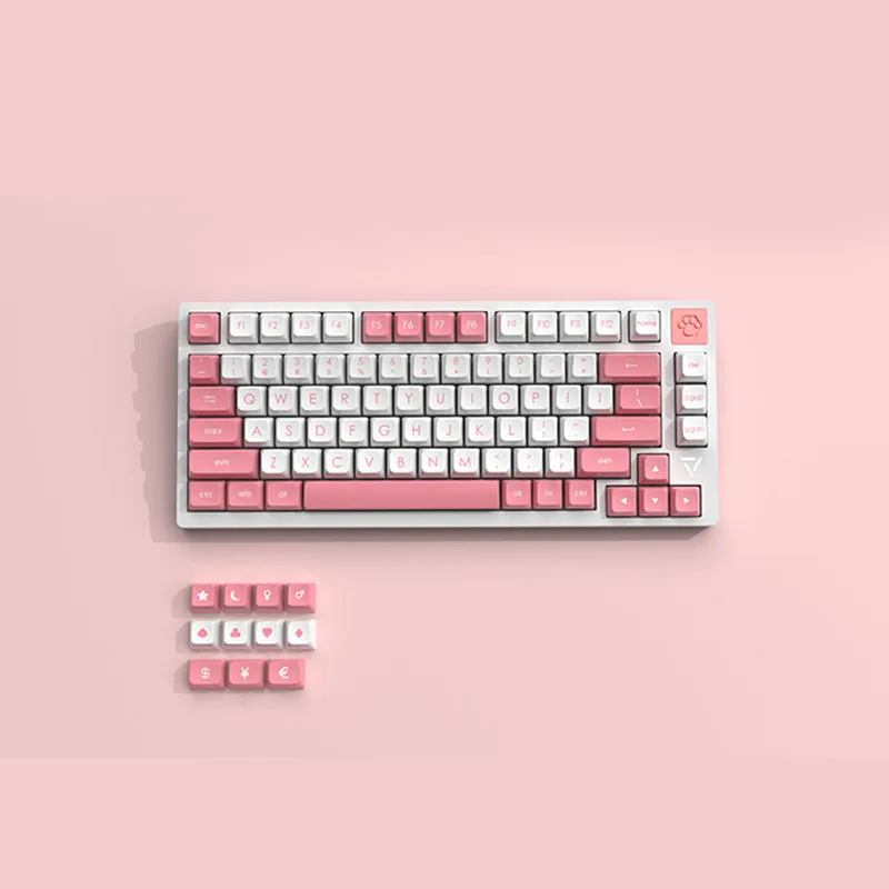 Two-color With Hot Swappable Switch Lighting81-key   /cat paw mechanical keyboard