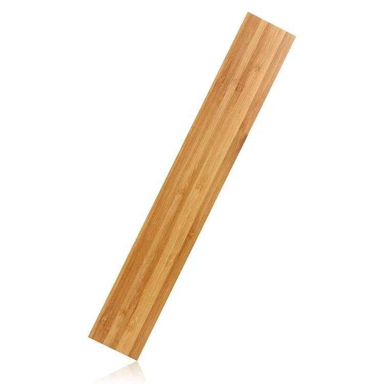 Kitchen Utensil Magnetic Knife Holder, Bamboo Wood Knife Strip Rack Bar Block, Powerful Flush Mounted Space Saver