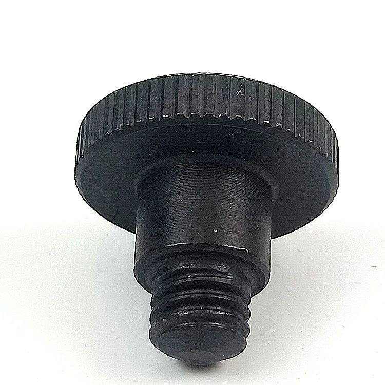 Custom CNC OEM knurled black anodized anti-corrosion M4 M5 M6 M8 step thumb bolt screw