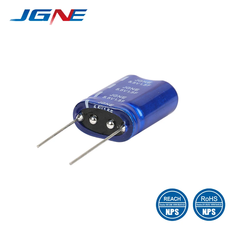 China Factory Price 5.5V 1.5F Ultracapacitor high power density super farad capacitor for GPS auto motorbike