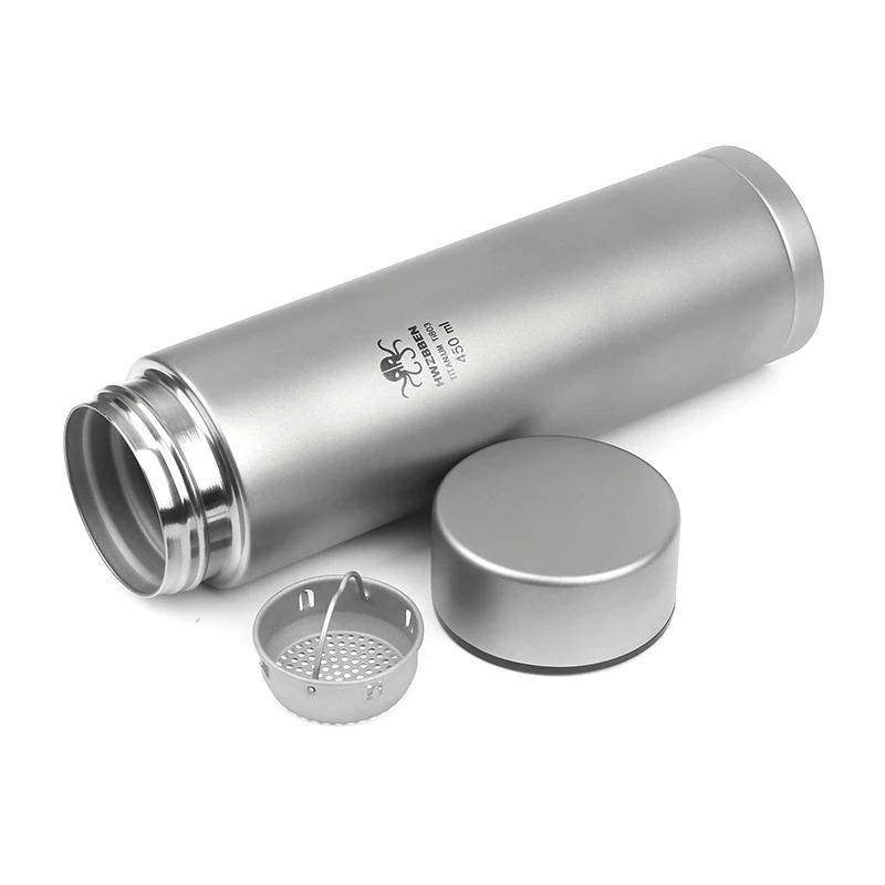 Ti803 Outdoor Camping Titanium Drinking Bottle Lightweight Anti Rust Titanium Thermos Cup