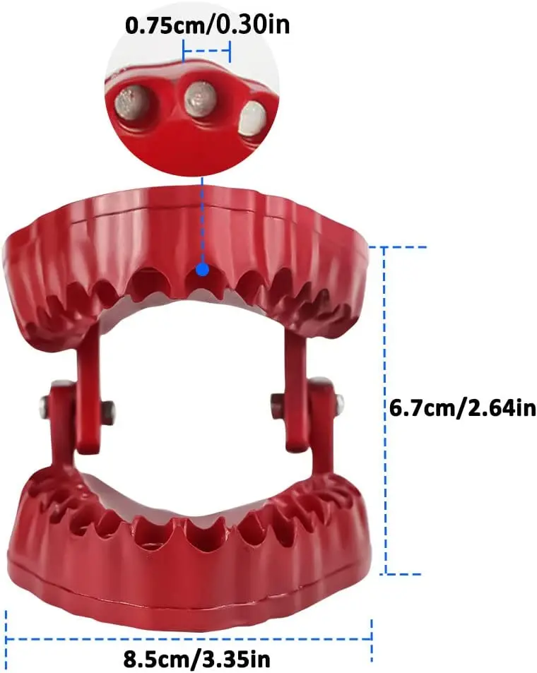 28pcs Teeth Model Screwdriver Drill Bit Organizer Holder, Denture Design magnetic Drill Bit Holder