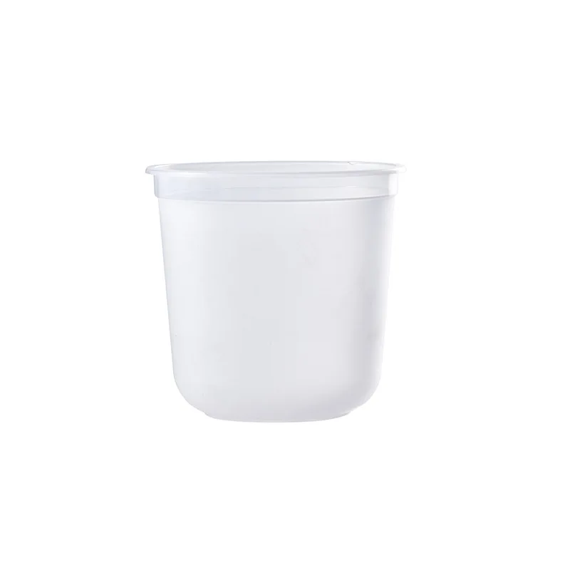 Reused U type clear bubble tea cups round bottom custom disposable cups for milk tea and smoothies with lid and straw