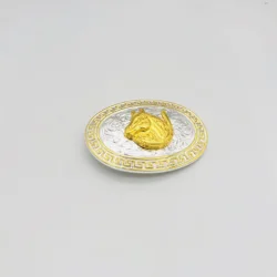 Manufacturer custom western gold/silver metal zinc alloy Belt Buckle