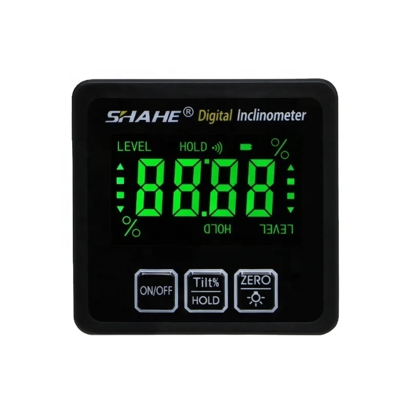 SHAHE Portable Mini digital inclinometer with magnet digital level box with backlight digital protractor
